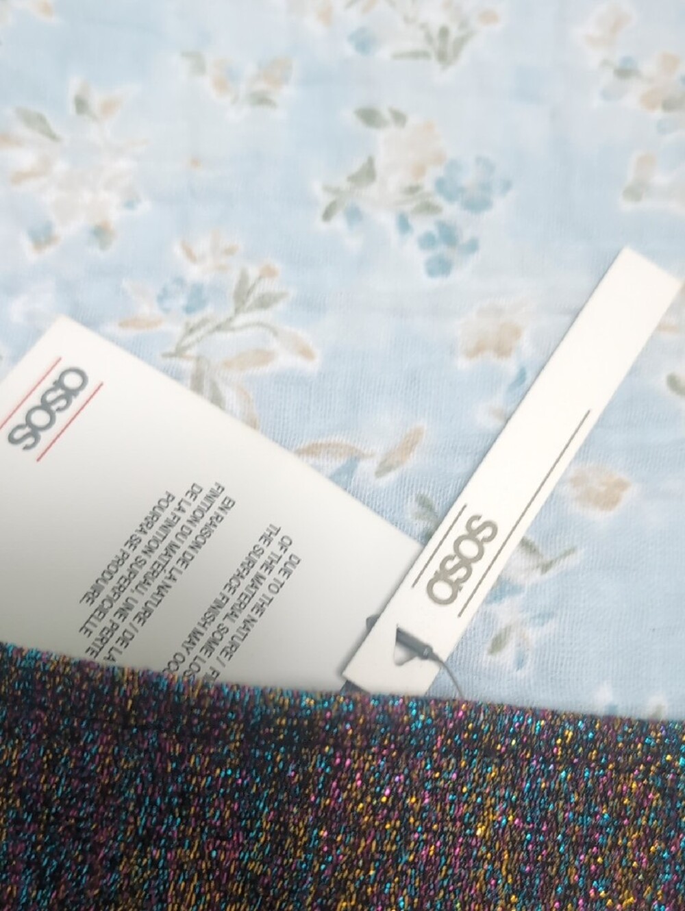 ASOS Multi-Color Sparkle Spaghetti Strap Mini Dress - Picture 2 of 4
